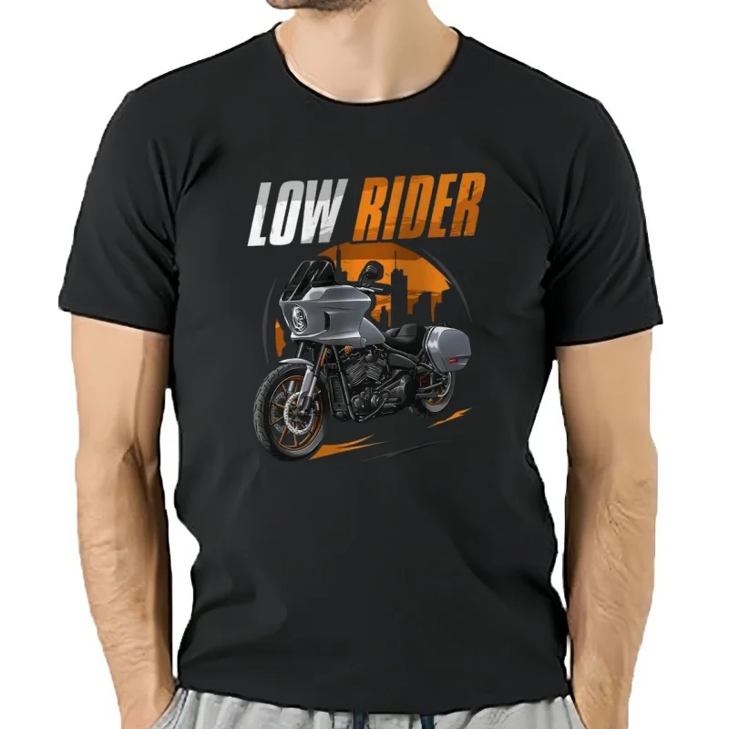 Camiseta Retro American Motorcycle Low Rider ST Sport-Touring Riders 100% algodón cuello redondo manga camiseta para hombre