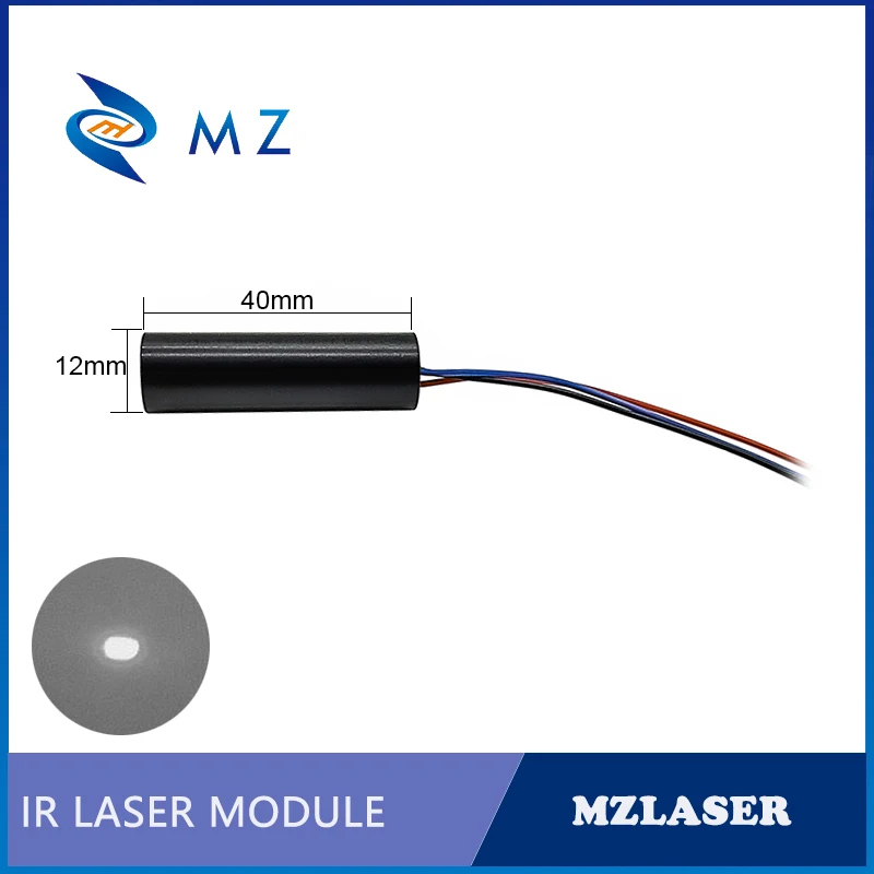 TTL PWM Infrared Dot Laser Diode Module D12mm 940nm 1mw 10mw 20mw 30mw IR Invisible Light Positioning Industrial Dot Laser