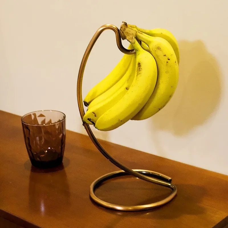 Stainless Steel Banana Tree Stand Hook Creative Draining Accessories Holder Fruit  for MultiuseKitchen  Countertop Drain stopper