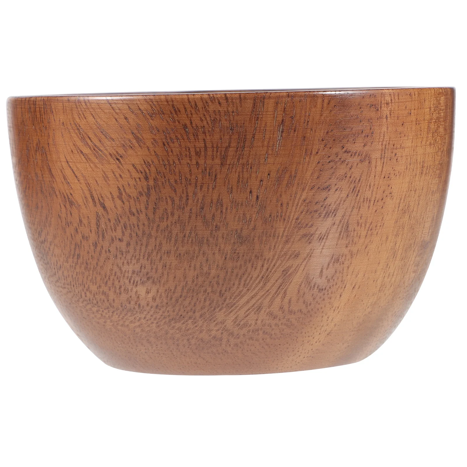 

Natural Wood Fruit Bowl Wooden Salad Serving Bowl Stable Thick Bottom Easy Clean Stackable Home Kitchen Use