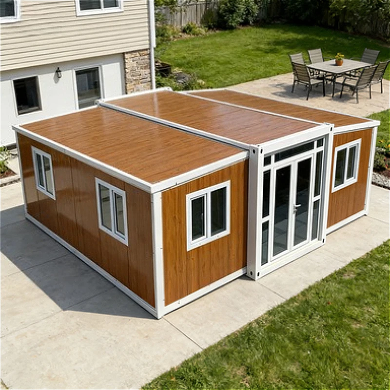 Quick Setup Expandable Folding Room 20ft Prefab Container Home Portable Camping Resort Suite Insulated Steel Frame Customized