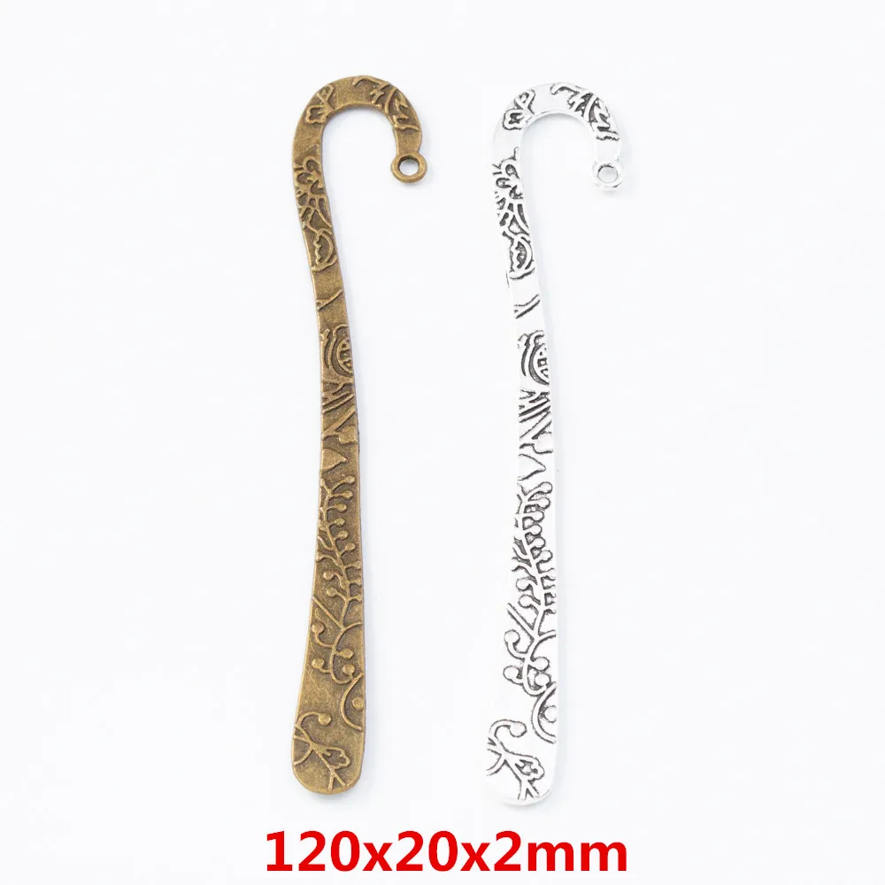 7pieces (bookmark) vintage zinc alloy charm metal pendant DIY jewelry discovery making accessories 2384