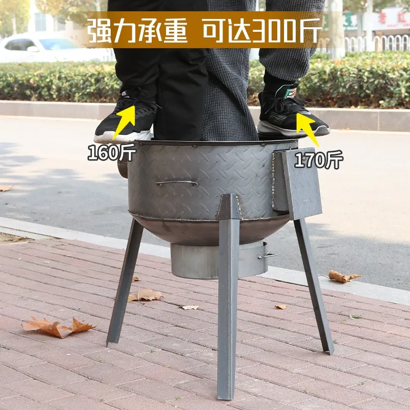 New Firewood Stove Accessories Daquan Chimney Old-fashioned Ground Pot Outdoor PicRural Firewood Heating Stove Indoor Household