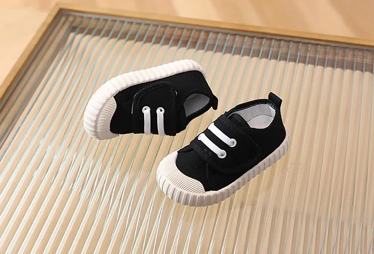 Kinder Schuhe Jungen Mädchen Leinwand Schuhe Mode Weiche Kleinkind Kleinkind Mädchen Jungen Turnschuhe Atmungsaktive Candy Farbe Kinder Leinwand Schuhe – Detail 22