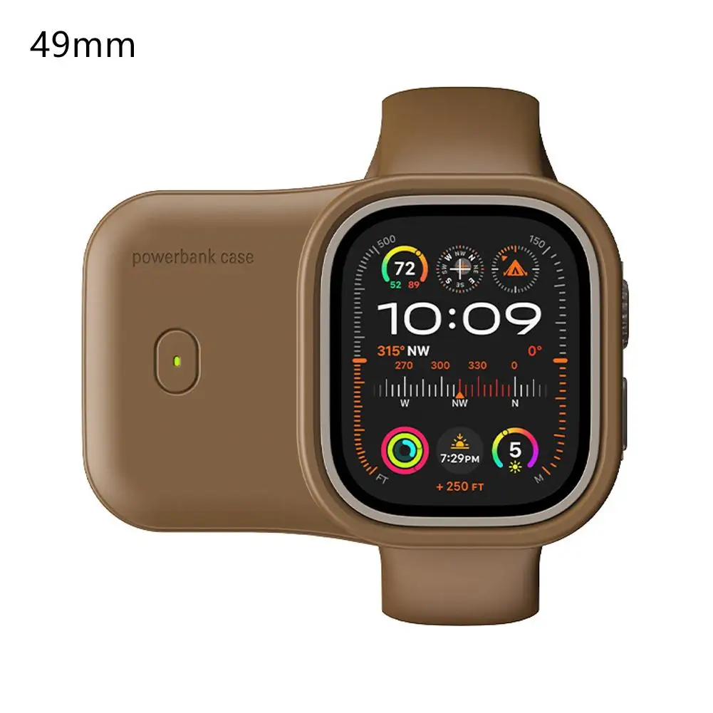 Apple Watch用ワイヤレス充電ケース,ポータブルミニモバイルパワー,スポーツアクセサリー,使いやすい,44mm, 45mm, 49mm,g6r5