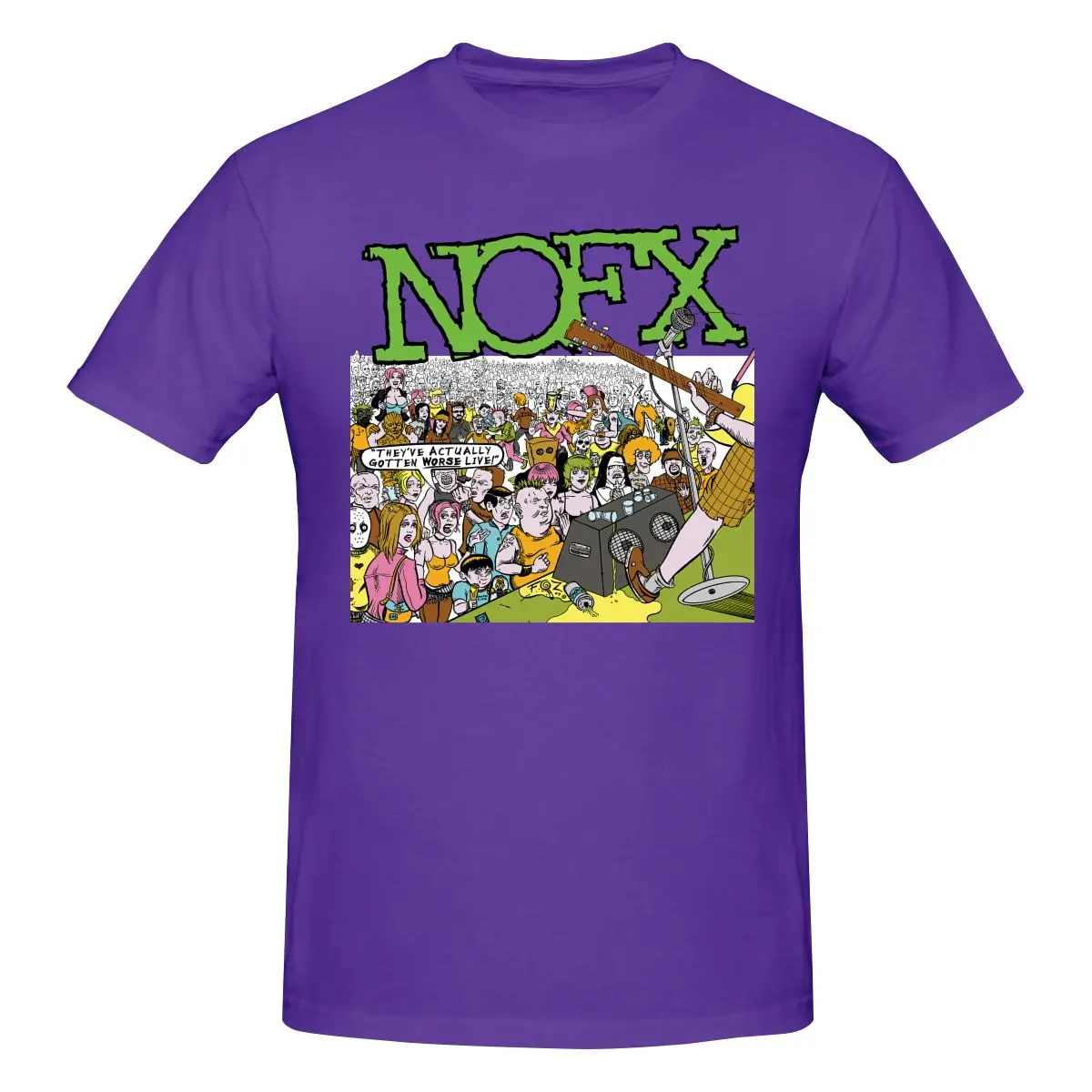 00S Nofx Cotton Band Old Vintage Music Noevx Punk Lock Shirt T-shirt Tee Pop Classic