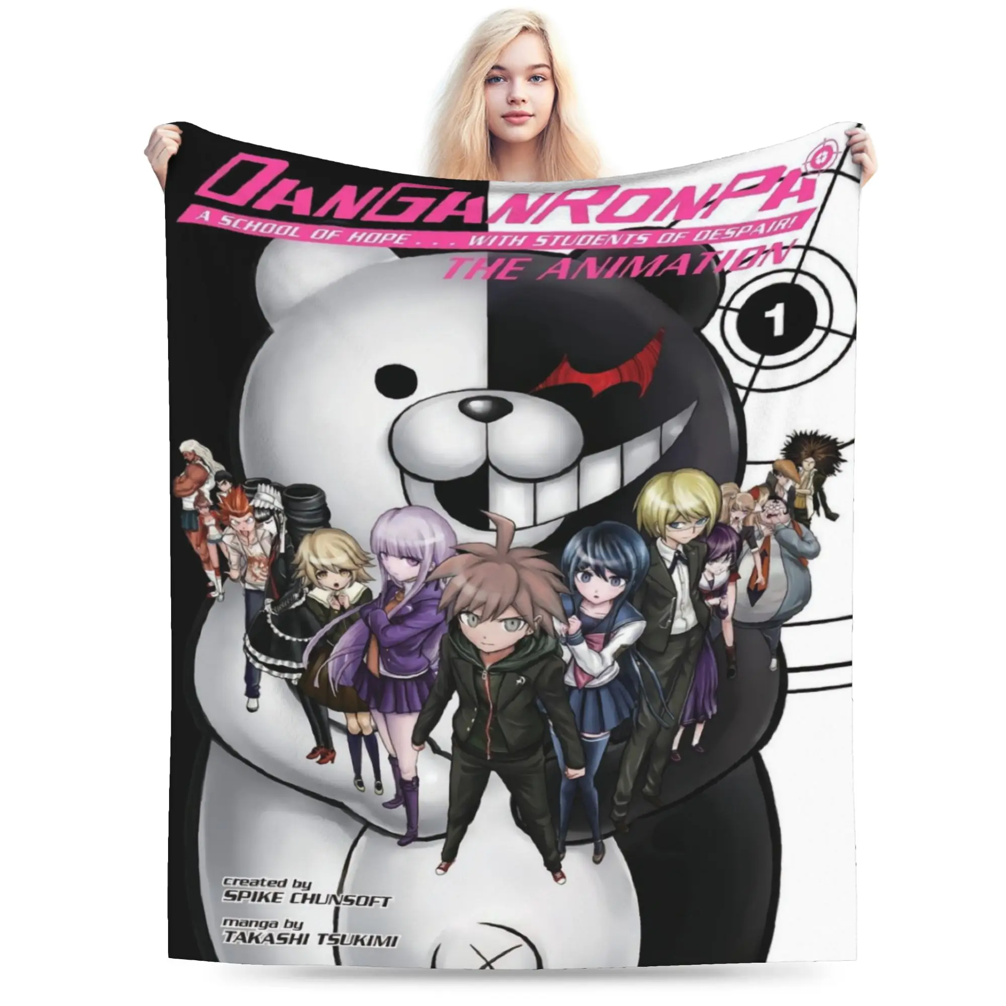 Danganronpa Blankets Nagito Komaeda The Ultimate Soft Warm Plush Bedding Throws For Kids Adult Bedroom Flannel Bedspread Bed