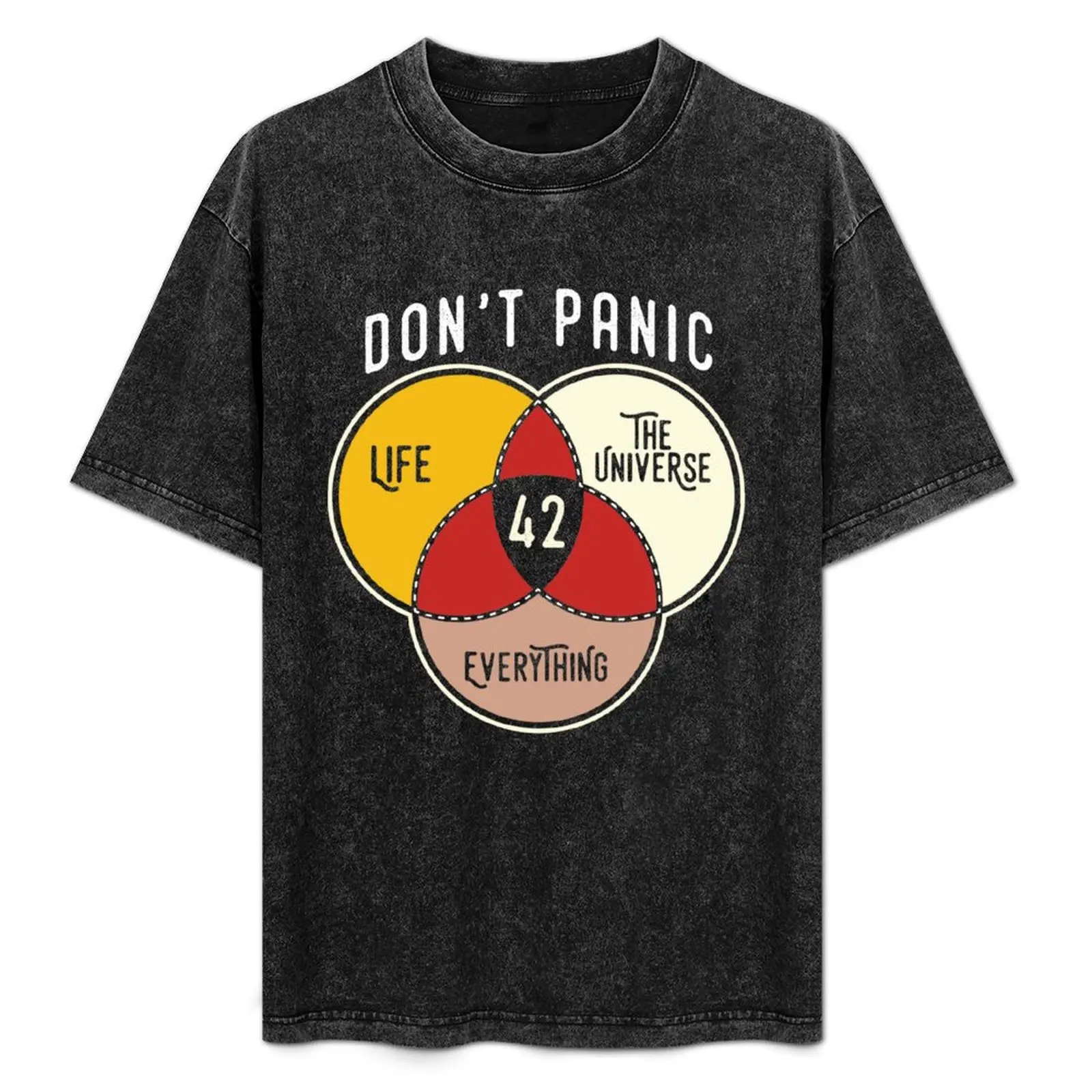 

42 The Answer to Life, The Universe, and Everything T-Shirt Large Size Short Sleeve T-Shirt