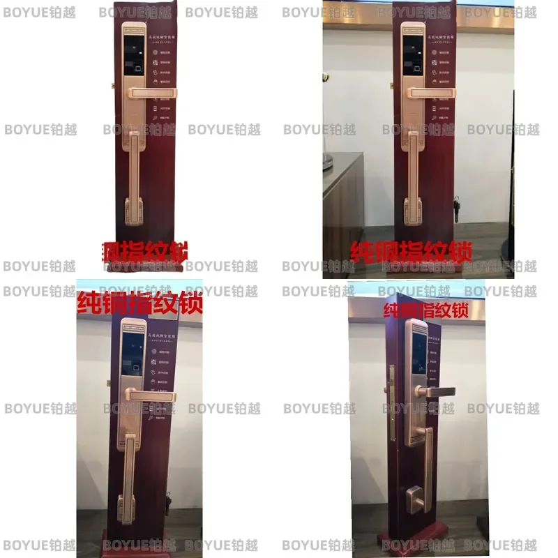 Pure Copper Fingerprint Smart Lock Electronic Password Door Lock Biometric Security Entry System Keyless Deadbolt for Home