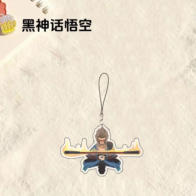 Black Myth: Wukong Game Peripheral The Destined One Phone Pendant Cartoon Monkey King Sun Wukong Bag Pendant Toys Girls