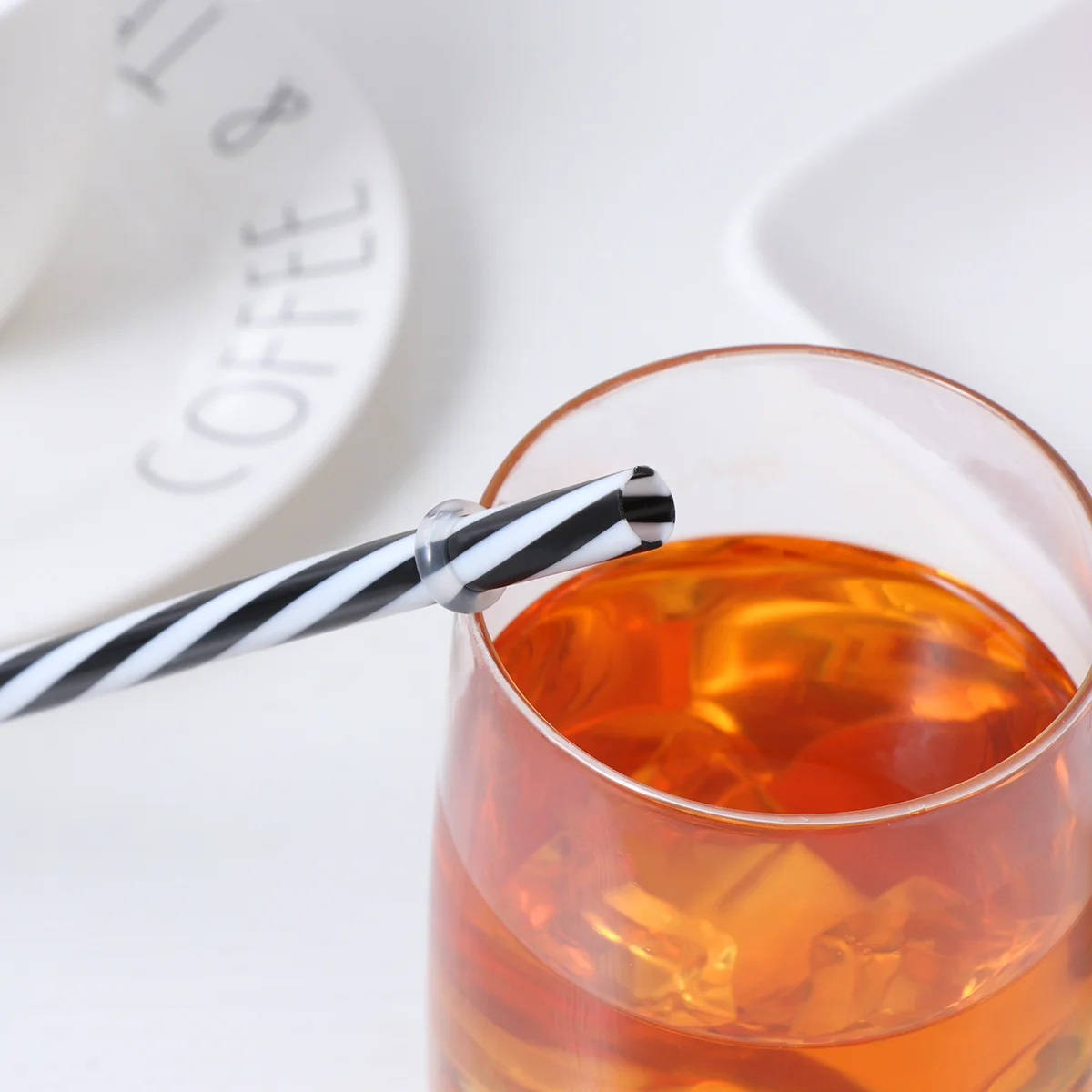 

25Pcs Drinking Straws Reusable Thick Plastic Colored Double End Straws Ring Design Mason Jar Tumblers Home Parties