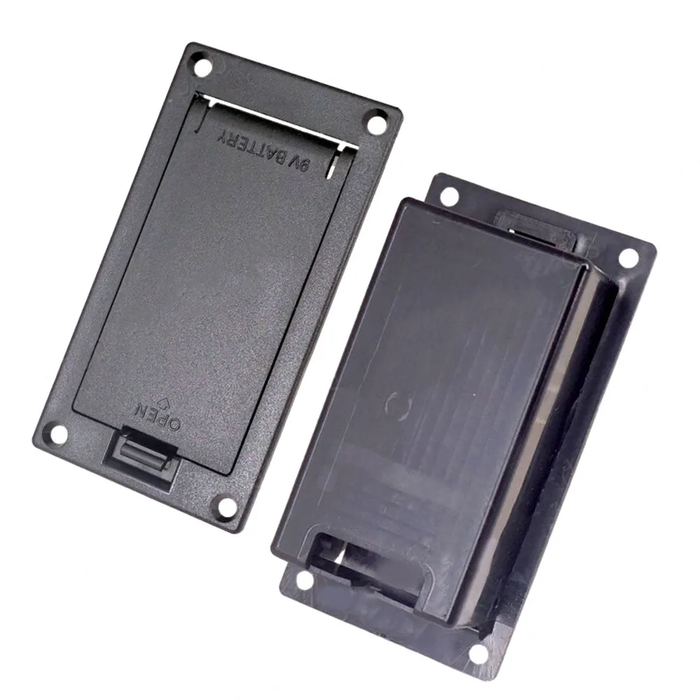 Battery Holder 9V Battery Box Musical Instrument Power Plastic Material Power Supply Solution For Active Bass Guitars