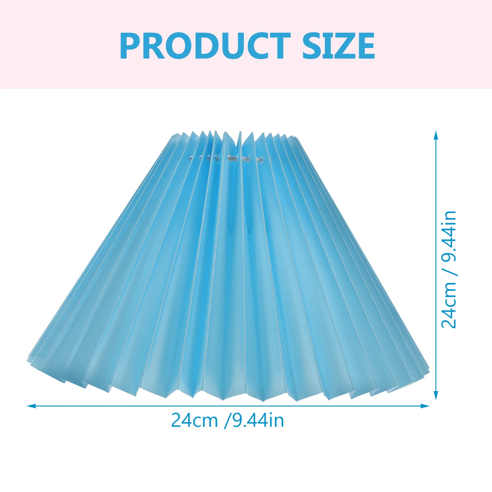 1pc Table Lamp Shade 12 Inch Cloth Iron Durable Pleated Light Cover For Home Bedroom Lamp Accessory Decorative Lighting