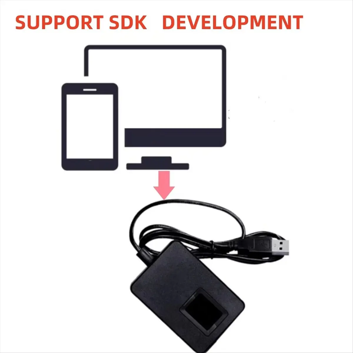 【ELEVATE LIFE】ZK9500 USB Biometric Fingerprint Scanner for PC Desktop for Android Mobile, High Resolution Optical Reader