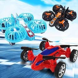 1Pc Children's Inertial Four-Wheel Drive Aircraft Model Toy Boy Drop-Resistant Uav Car