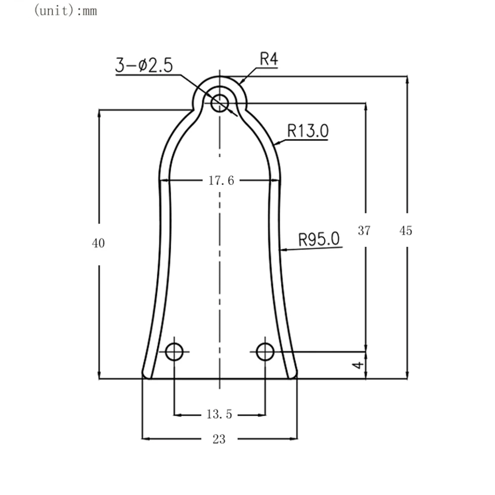 Musical Instruments Truss Rod Cover Truss Plate 3-hole Type 3Ply PVC Construction Adjustment Rod Cover Brand New