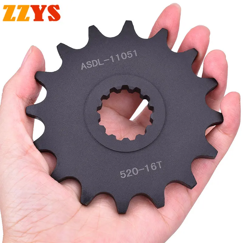 

520 16T 16 Tooth Front Sprocket Gear Wheels For Kawasaki ZX-6R ZX636 ZX636F Ninja ABS 2013-2018 ZX6R Ninja KRT Edition ZX 6R 636