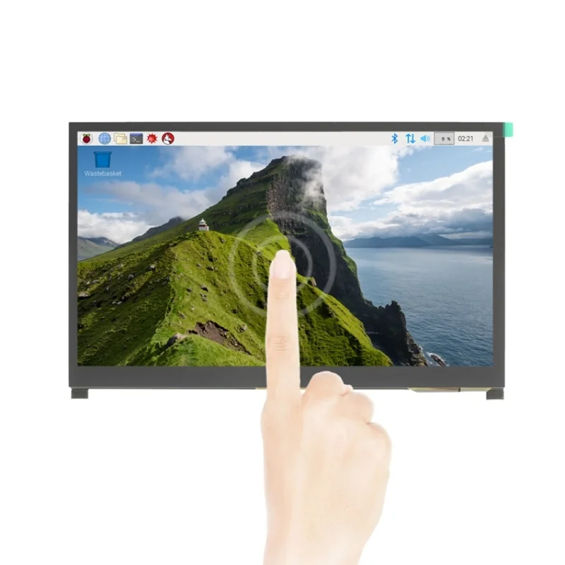 Imagem -04 - Monitor de Tela de Toque Capacitivo hd 101 Ips Hdmi Display-h para Raspberry pi 3b Mais 4b 1024x600