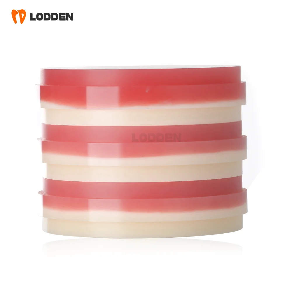 Dental Doppelschicht PMMA Disc 98*25/30/40mm ROSA 2S 3S + VITA 16 farben Dental Bilayer PMMA Blöcke Volle Krone Abnehmbare Prothese – Detail 5