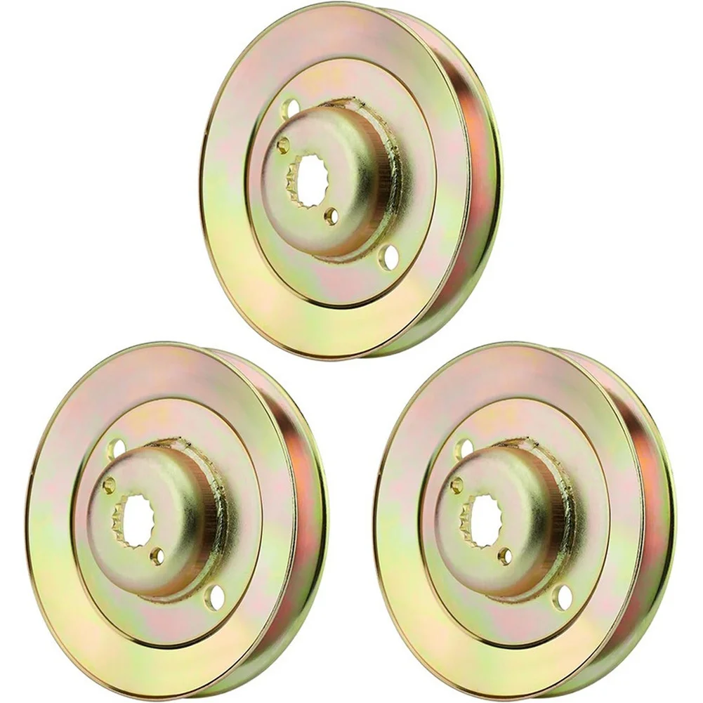 Steel Deck Spindle Pulley M163464 M154394 13542 Gold Rust Resistant Replacement Part For Z425 Z435 Z445 For Zero Turn Lawn Mower