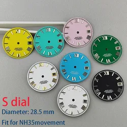 28.5mm watch dial NH35 dial S dial suitable for NH35 NH36 movement watch accessories repair tool