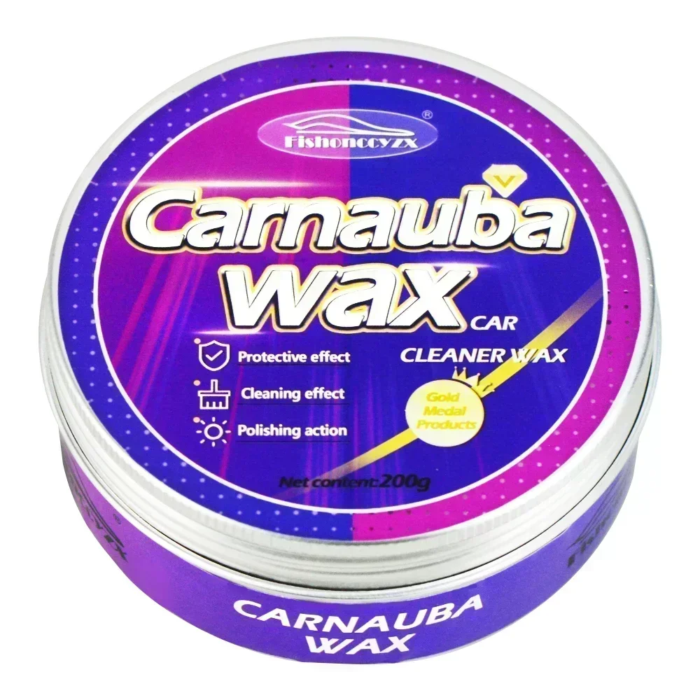 Cera Automotiva para Cuidado da Pintura do Carro, Cera de Carnaúba Brasileira, Cera em Pasta para Polimento, Brilho Intenso, Revestimento Super Hidrofóbico