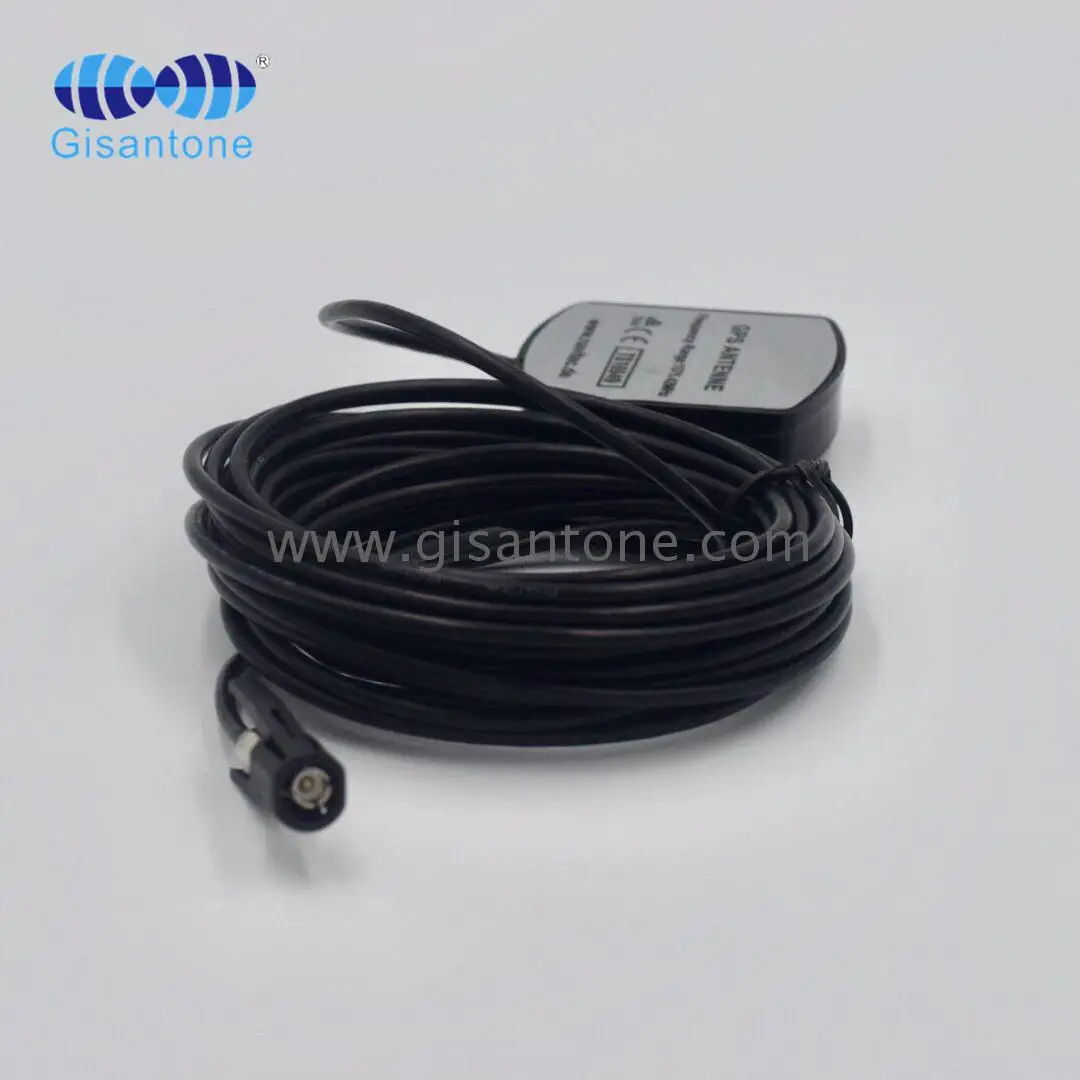 GPS 1575mhz antenna wtih RG174 cable for car 1757mhz ceramic 28dbi