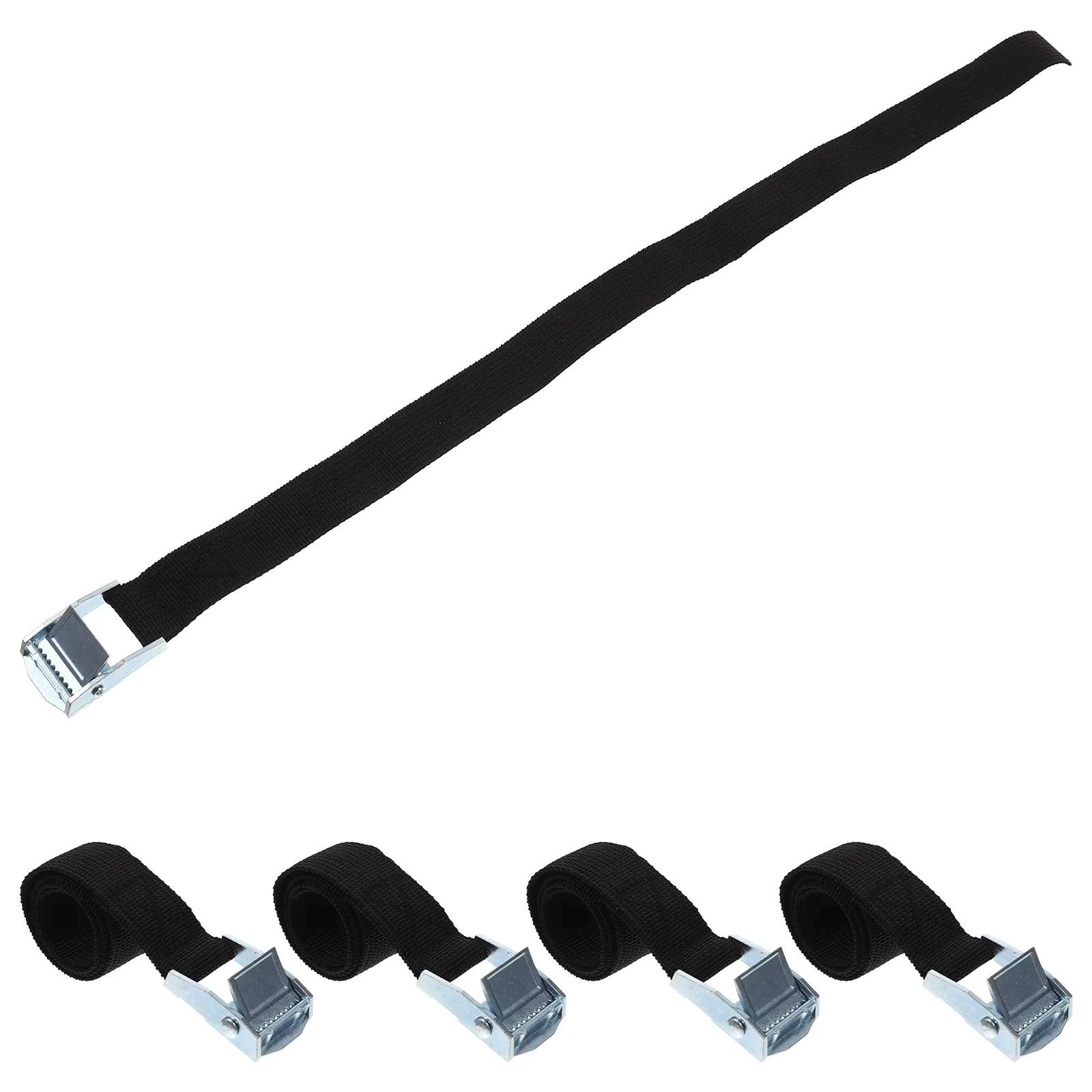 Correas de trinquete de 5 piezas, Cuerdas elásticas ajustables, Mini cinturón para camiones, carga de amarre