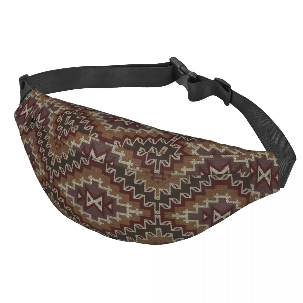 Custom Navajo Patterns Tribal Ethnic Fanny Pack Women Men Sling Crossbody Waist Bag for Travel Hiking Phone Money Pouch