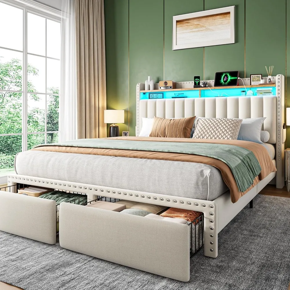 Enhomee Queen Bed F…