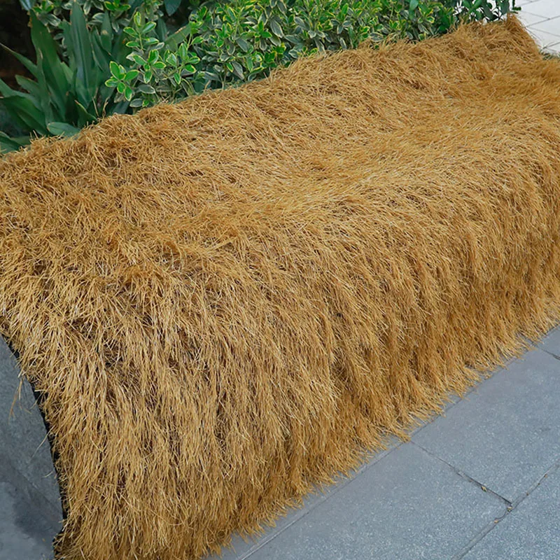 Size Customized Mexican Artificial Thatch Straw Roof Decors,Fireproof Synthetic Palm Thatch Roll, Hawaii Pavilion Thatch Roofing