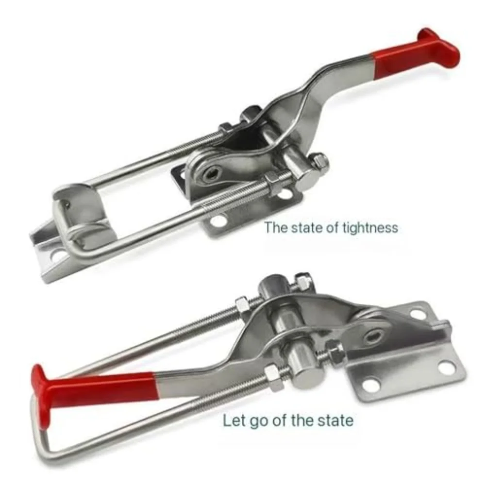 

4 шт., натяжитель стержня, дверной болт, зажим, аксессуары, регулируемый пружинный замок для дверей, машин, автомобильные компоненты