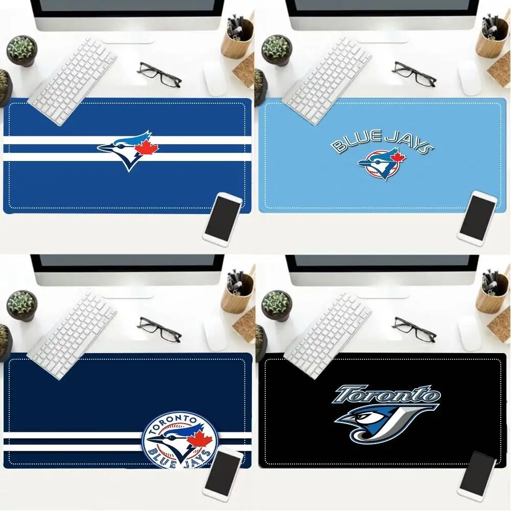 T-Toronto Blue J-Jays Mauspad, Gaming-Schreibtischunterlage, Sakura-Mauspad, Anime-Büroteppich, Gamer-Tastatur, Computertische