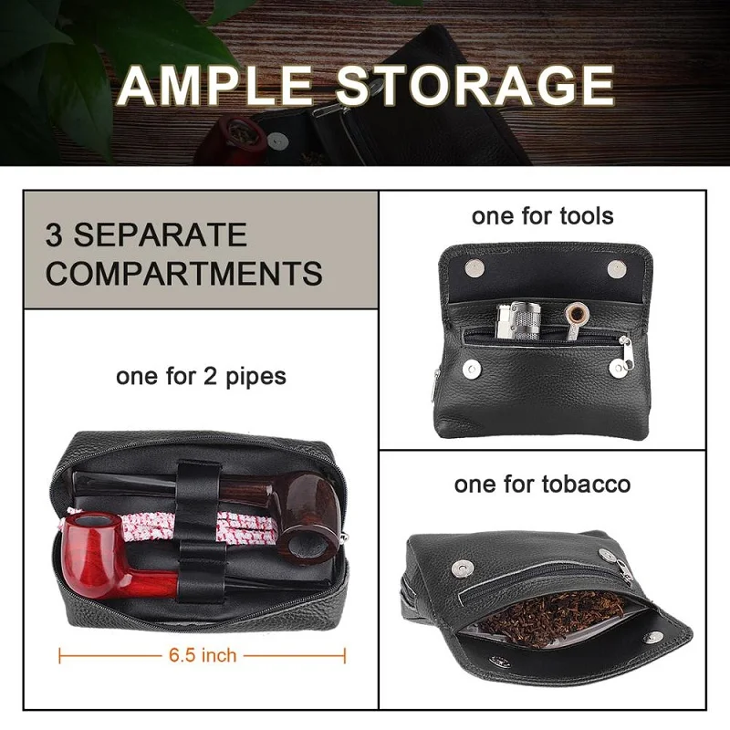 Tobacco Pipe Bag Case Tobacco Smoking Stash Bag Herb Tobacco Pouch Bag Case Smoking Tobacco Pipe Bag Tobacco Pipe Storage Bag