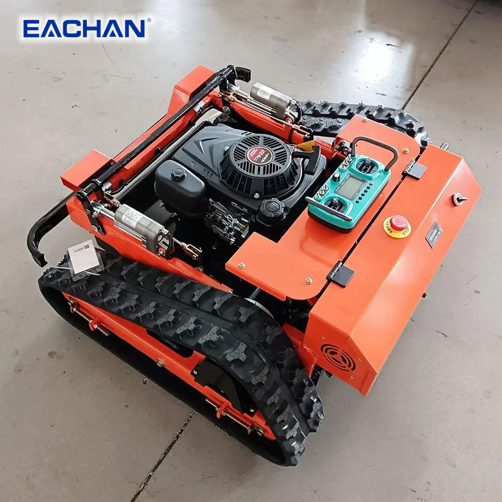 

High-Efficiency Remote Control Lawn Mower Rubber Crawler Robotic Mowers Automatic Zero Turn Remote Control Lawn Mower Customized
