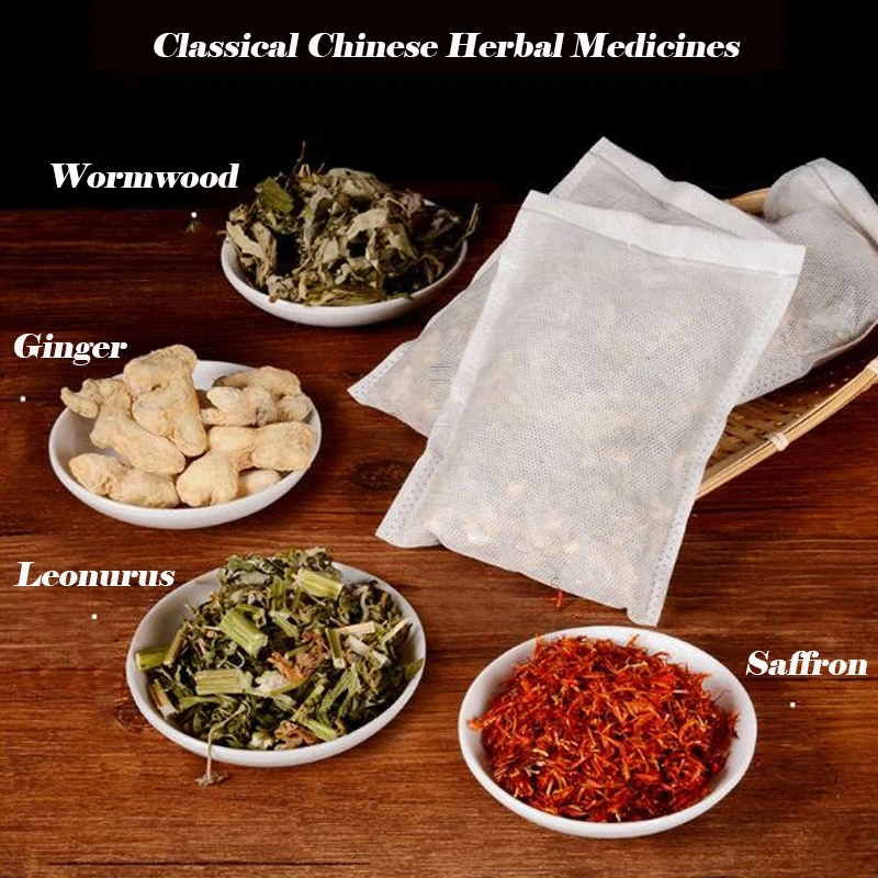 30pcs Foot SPA Bath Massage Feet Warmer Wormwood Ginger Soaking Bag Detoxification Dysmenorrhea Insomnia Anti Edema