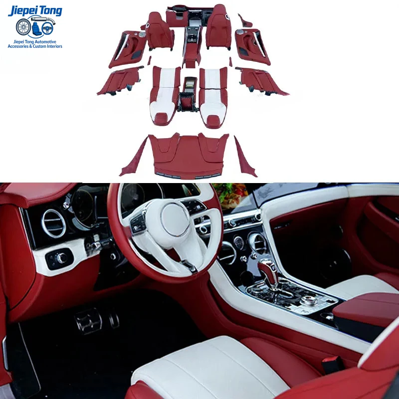 Suitable For Bentley Continental GT Old To New Full Covered Durable Leather Seats1 Set Interior Accessory Door Panel Cover