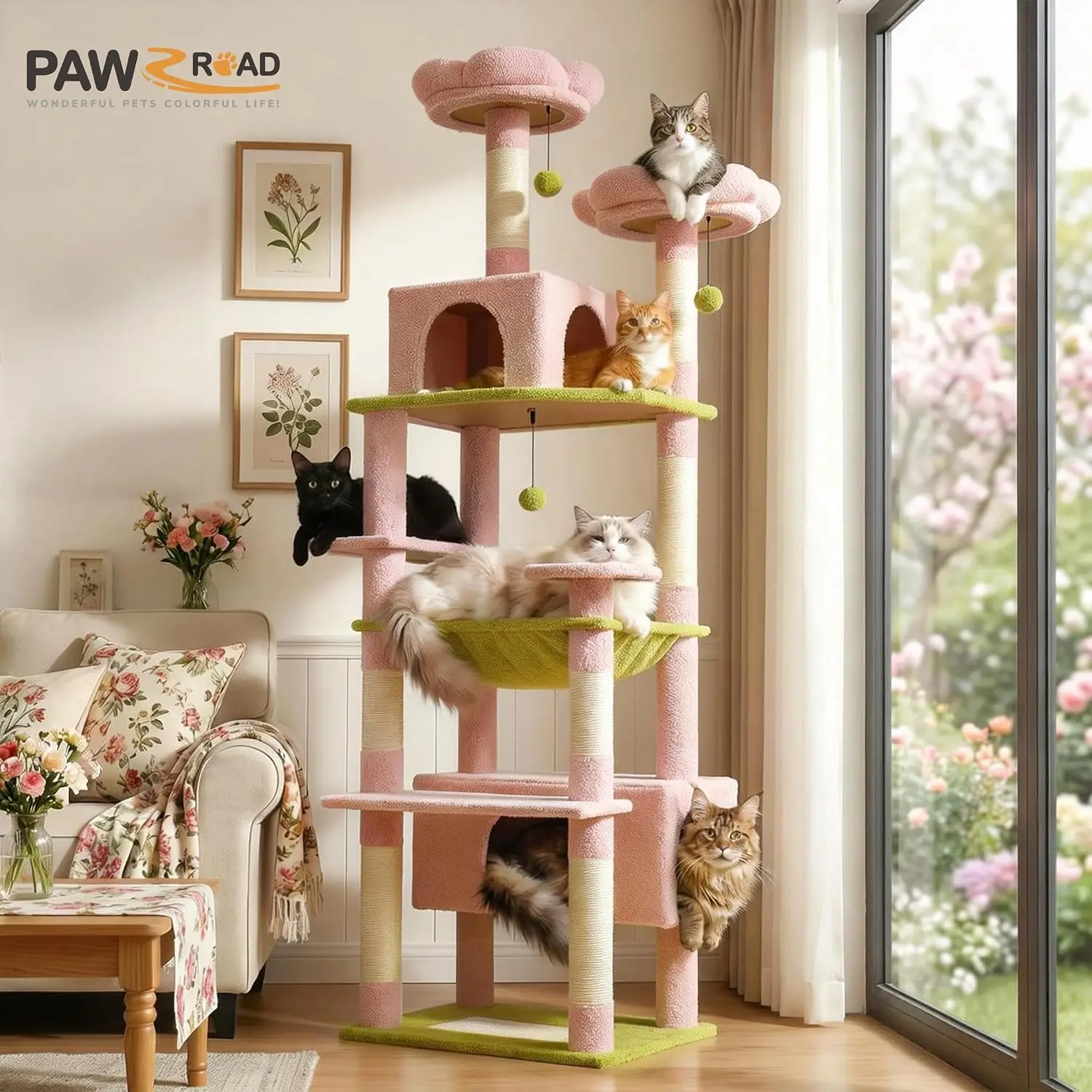 Flower Cat Tree 72