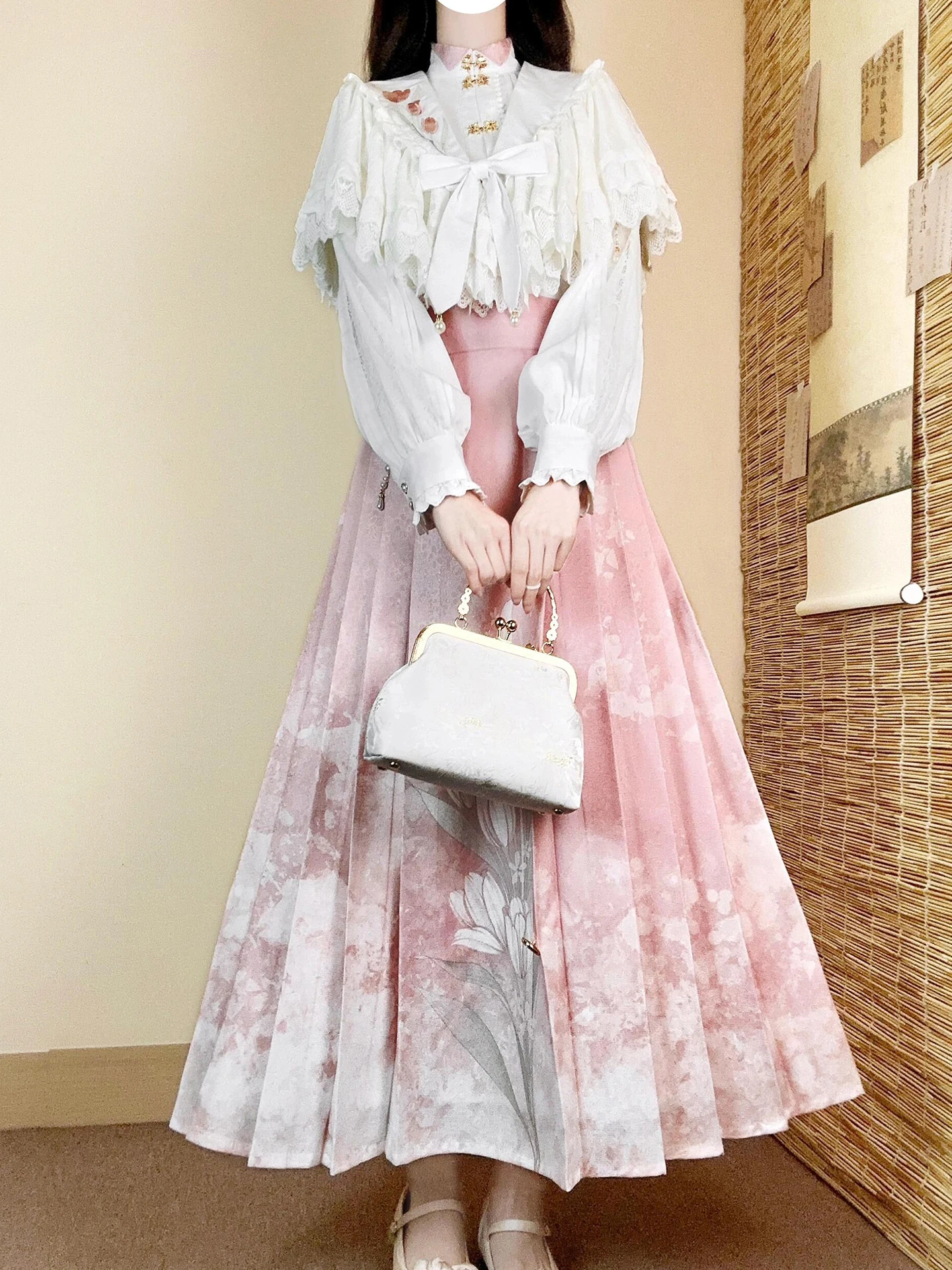 

New Chinese Sle Hanfu Skirt Set with awl Improved Ma Face Skirt Han Yang Zhong Wind High End Traditional Chinese Costume