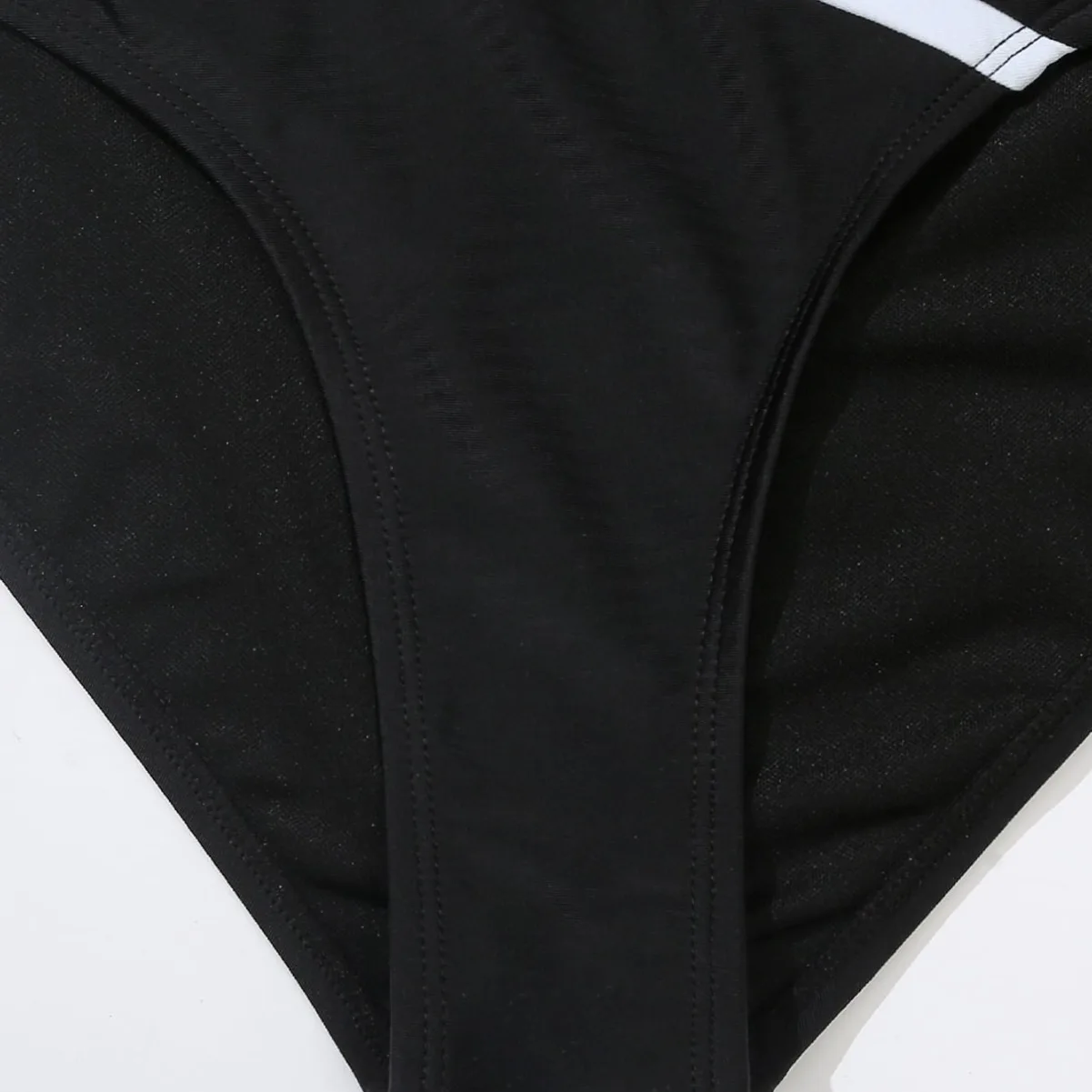 2024 Traje de baño de mujer de bikini de una pieza de cintura alta sexy de bloque de color sólido