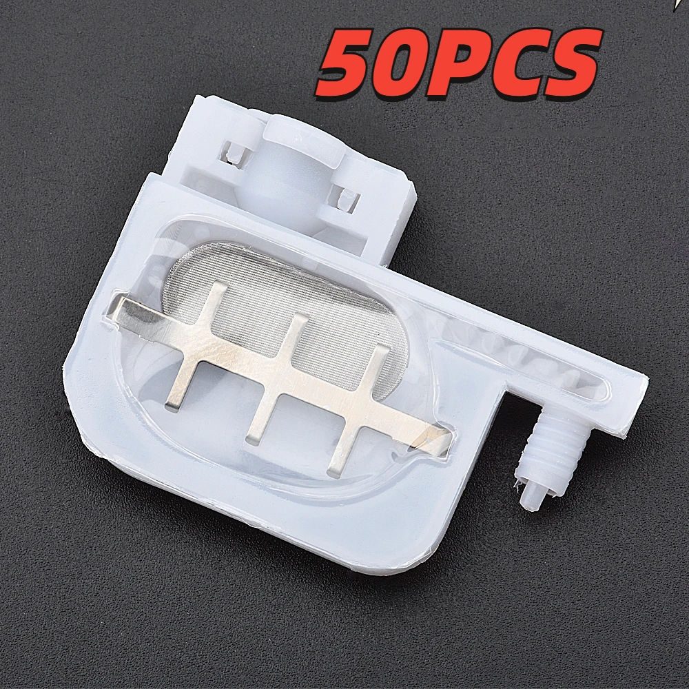 50PC small ink Damper square head for Epson R1800 1900 1390 2400 DX4 DX5 printers Eco solvent for Roland Mutoh Mimaki Ink Dumper