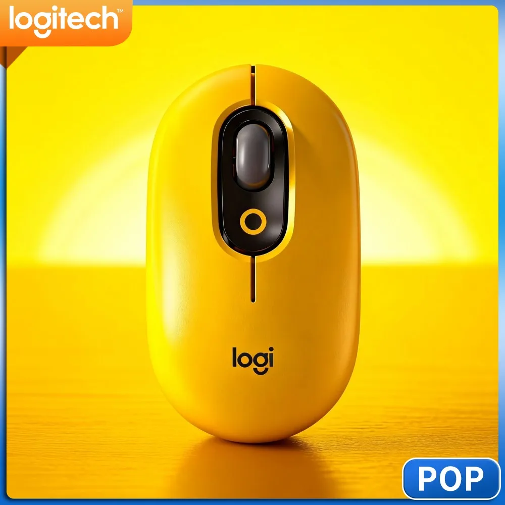 Logitech M350 POP Slim Dual‑Mode Mouse Stable‑10‑M‑Connection Smooth‑Scroll For Home‑Decor‑Consultants Work