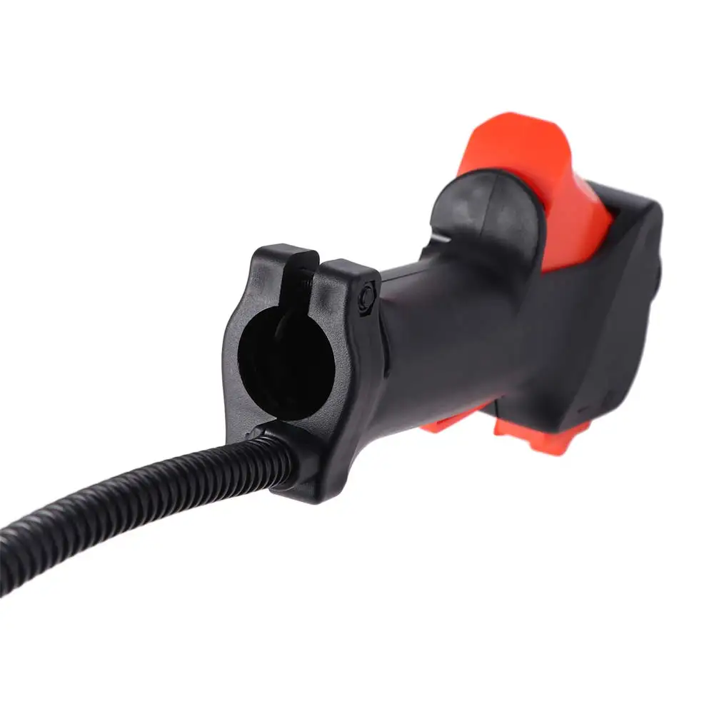 

Black Handle Lawn Mower Switch Direct Throttle On Off Switch Trigger Kill Switch 26mm Tube Clamp Design Throttle Cable Handle
