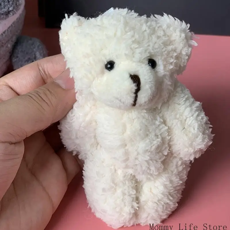 Plush Bear Keychain Furry Cartoon Stuffed Animal Backpack Pendant, Kids Birthday Gift & Valentine Ornament