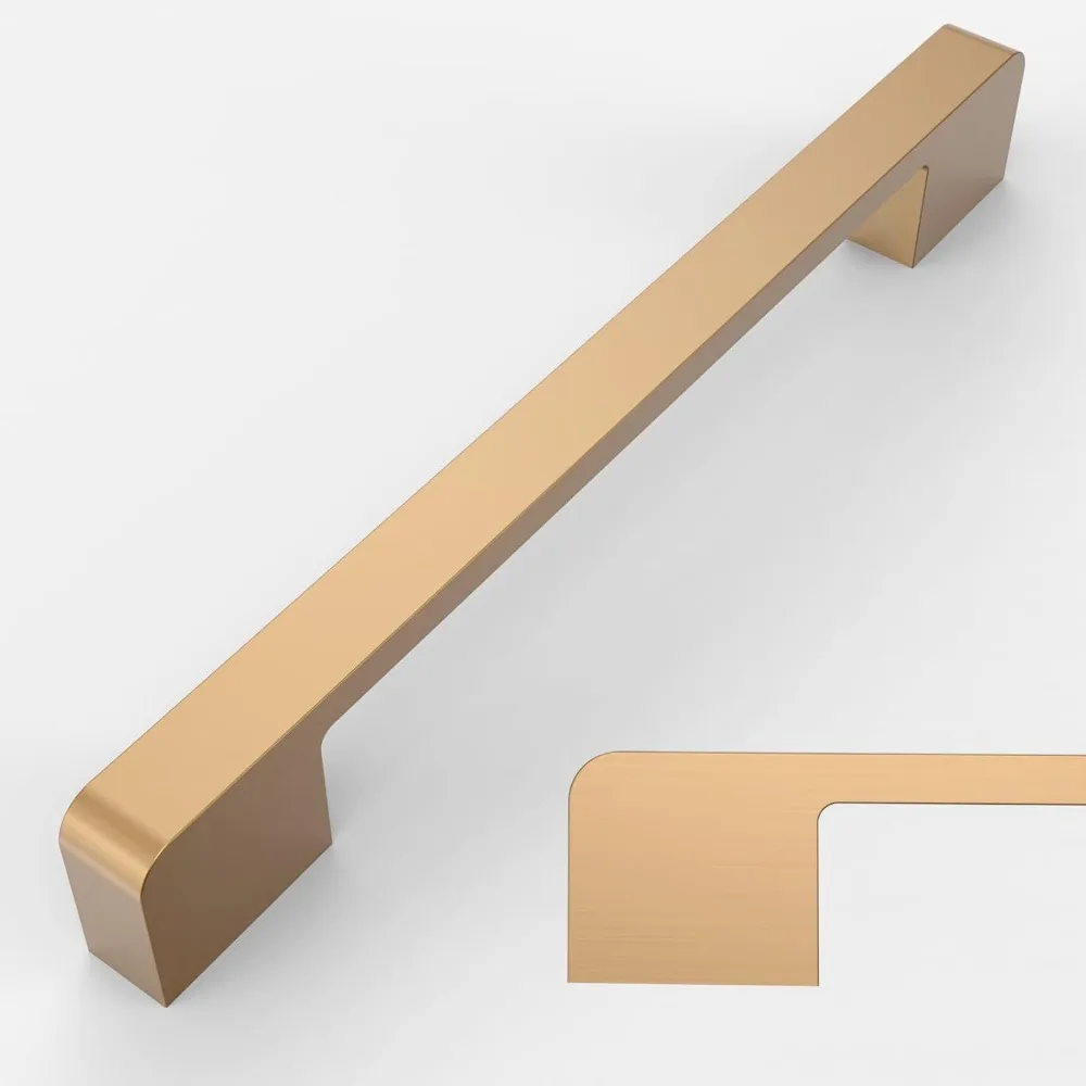 خزانة برونزية بلون الشمبانيا تسحب 10 عبوات، ومراكز فتحات مقاس 10 بوصة، ومقابض خزائن المطبخ، وأجهزة لخزائن المطبخ #6