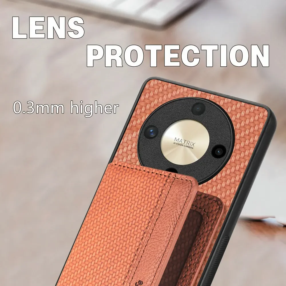 HONOR X9C X9B 5G Skórzane etui na karty Antykradzieżowy magnetyczny panel tylny Honor X9B Etui na telefon Hono X9 C X 9 B Pokrowiec na portfel Funda