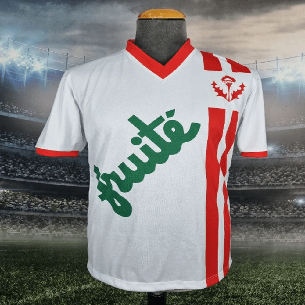

Лето 2024, мужские новые поступления Maillot AS Nancy Lorraine 1978/1979, винтажная рубашка в стиле ретро, Франция, футбол, домик