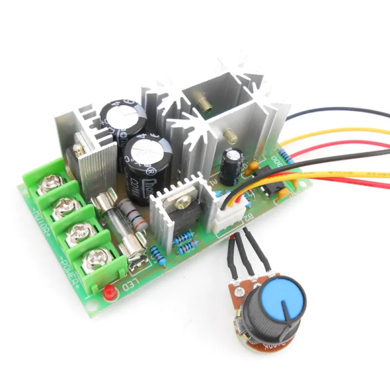 Advanced 20A DC Motor Speed Control Module for 12V 24V 36V 48V with Adjustable Potentiometer for Speed Control