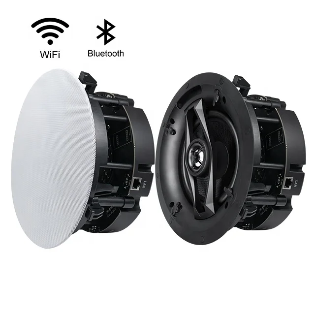 Smart Home Powered Stereo Sound APP Controls Customized Hifi Active Wireless Wifi Ceiling Speaker