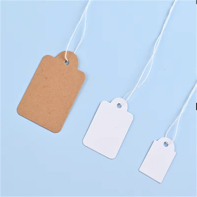 100 قطعة من علامات تعليق المجوهرات الفورية، حلقات سلسلة، بطاقات الأسعار، علامات أسعار المجوهرات الذهبية والفضية المكتوبة بخط اليد البيضاء، ملصق البستنة #3